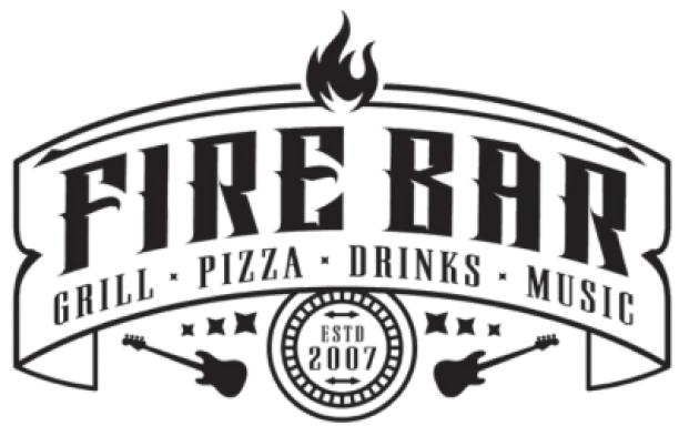 A black and white image of the logo for fire tribe.